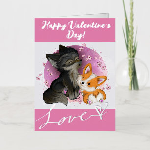 Fluffy Cuddles - Valentinenkarte