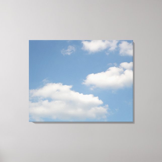 Fluffy Cumulus Clouds Canvas Print Leinwanddruck (Vorderseite)