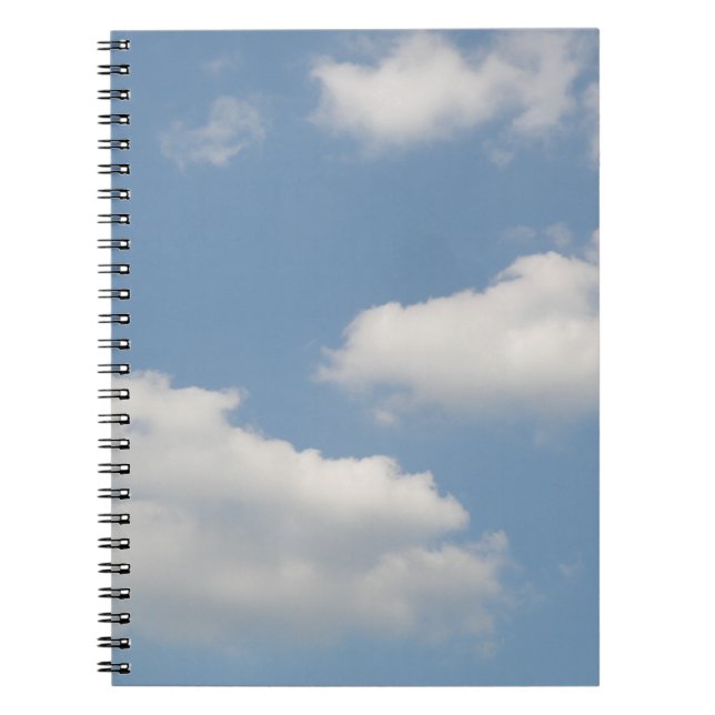 Fluffy Cumulus Clouds Notebook Notizblock (Vorderseite)