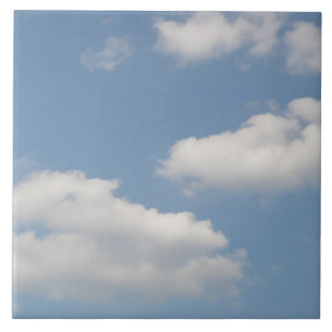 Fluffy Cumulus Clouds Tile Fliese