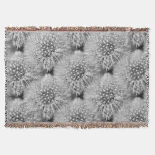 Fluffy Dandelion Blume Natur Kunstmuster Decke