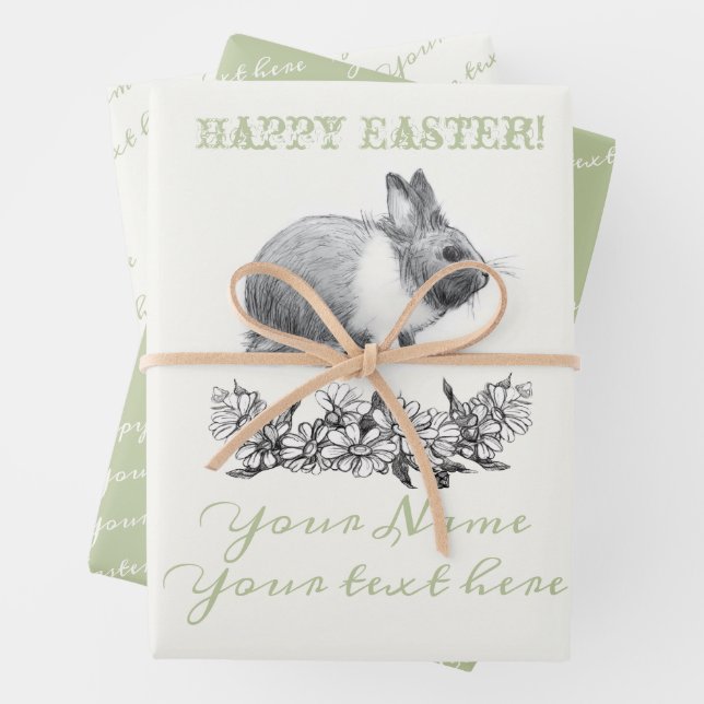 Fluffy des Kaninchens Geschenkpapier Set (Beispiel)