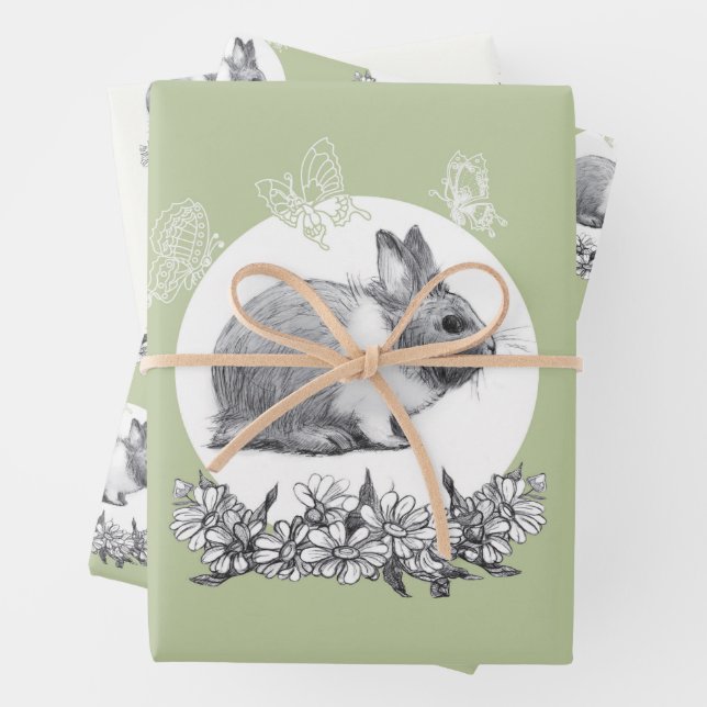 Fluffy des Kaninchens Geschenkpapier Set (Beispiel)