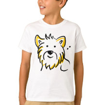 Fluffy Dog Face T - Shirt | Niedliches Beigeschenk