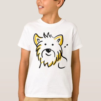 Fluffy Dog Face T - Shirt | Niedliches Beigeschenk