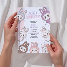 Fluffy Dolls Pastel Bunny Thema Geburtstag