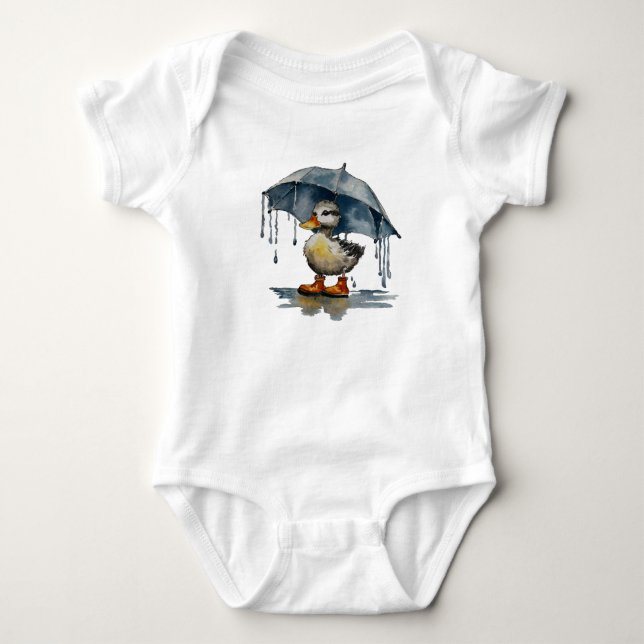 Fluffy Duckling Baby Strampler (Vorderseite)