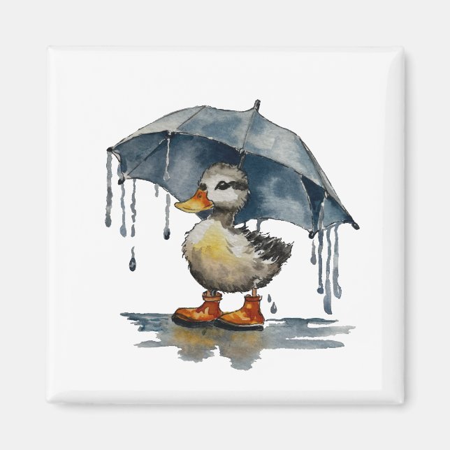 Fluffy Duckling Magnet (Vorne)