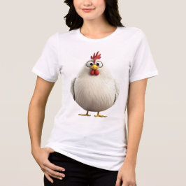 Fluffy & Fabulous | Round White Rooster Zodiac T-S Tri-Blend Shirt