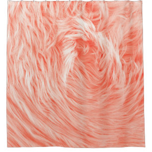 Fluffy-Fake-Spinnstoff-Pelz Duschvorhang