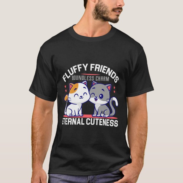 Fluffy Freunde grenzenloser Charme T-Shirt (Vorderseite)