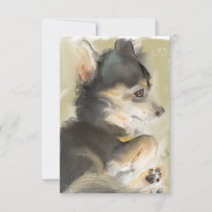 Fluffy Fritter Art Card Dankeskarte