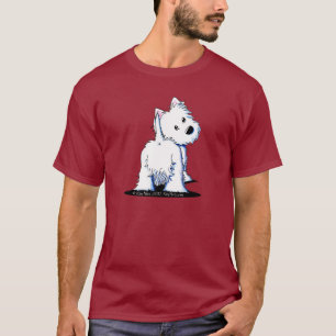 Fluffy Hintern Westie Dark T - Shirt