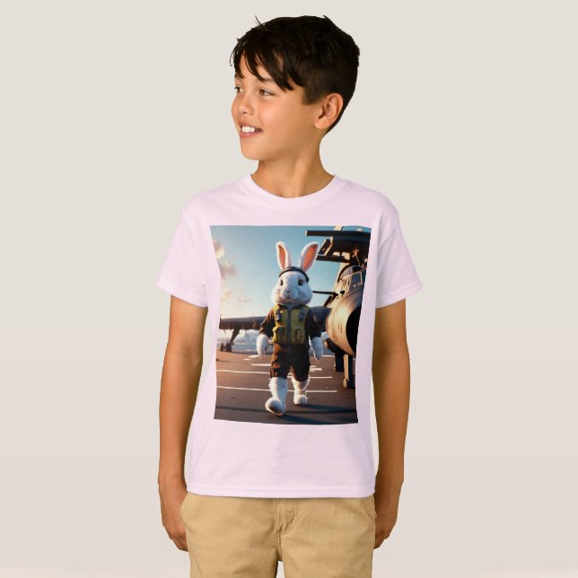 Fluffy-Kaninchen T-Shirt (Vorne ganz)