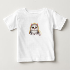 Fluffy Katze in einem Traum Baby T-shirt