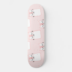 Fluffy Kawaii Strawberry Marshmallow Kätzchen Skateboard
