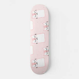 Fluffy Kawaii Strawberry Marshmallow Kätzchen Skateboard