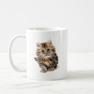 Fluffy Kitten Coffee Tasse