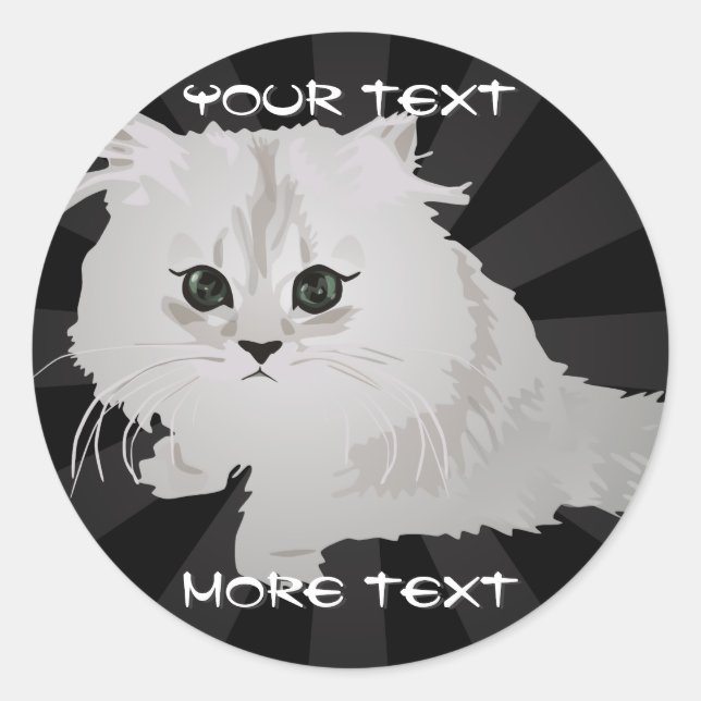 Fluffy Kitten Stickers (Vorderseite)