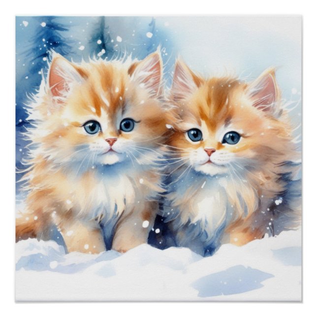 Fluffy Kittens Poster (Vorderseite)