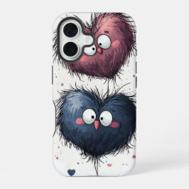 Fluffy Liebe Duo - Niedliches Anime Phone Case iPhone 16 Hülle
