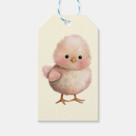 Fluffy Little Chick | Niedlicher Frühling und Oste Geschenkanhänger