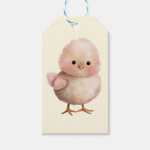 Fluffy Little Chick   Niedlicher Frühling und Oste Geschenkanhänger