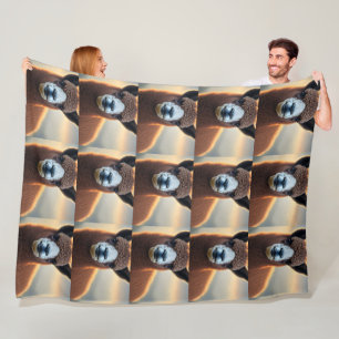 "Fluffy Majesty: The Big Wooly Brown Alpaca" Fleecedecke