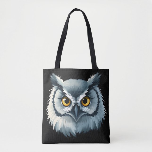 Fluffy Owl mit ausdrucksstarken Augen (Vorderseite)