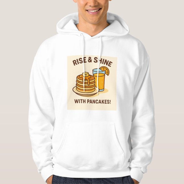 Fluffy Pancakes & Fresh Orange Juice - Frühstück B Hoodie (Vorderseite)
