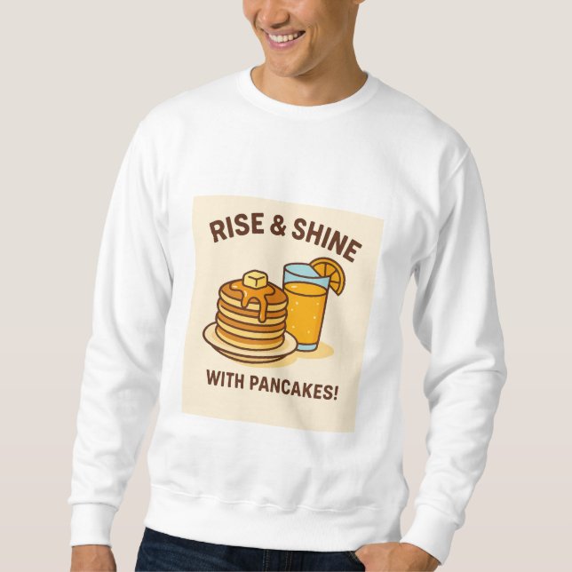 Fluffy Pancakes & Fresh Orange Juice - Frühstück B Sweatshirt (Vorderseite)