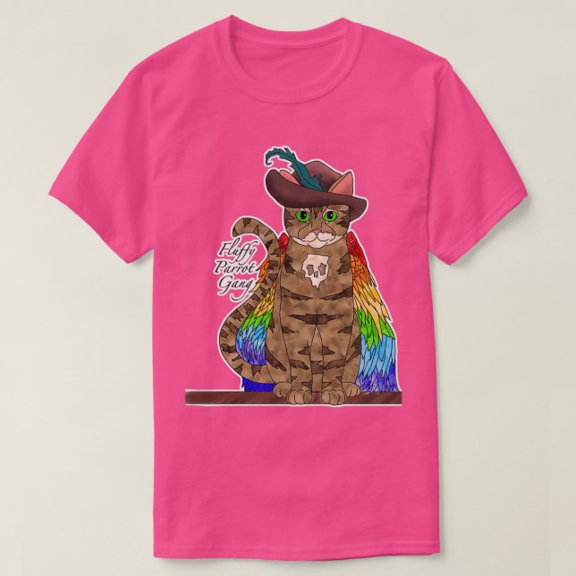 Fluffy-Papageiengang T-Shirt (Design vorne)