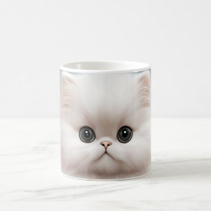 Fluffy Persian Kinderzimmer Cat Art Kaffeetasse