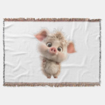 Fluffy Piglet mit Big Eyes