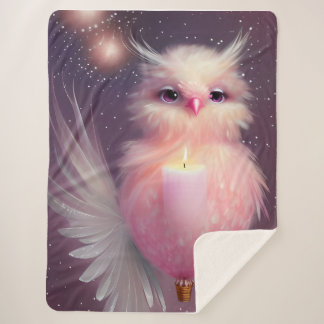 Fluffy Pink Baby Bird Sherpadecke
