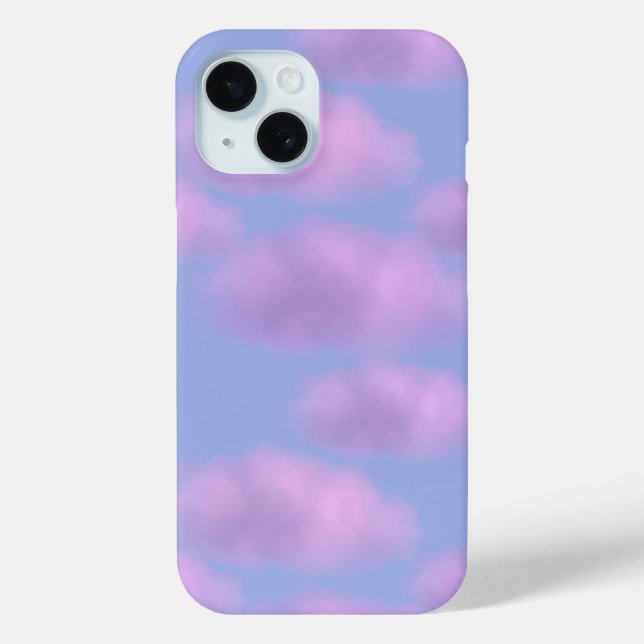 Fluffy Pink Clouds Handy Case (Rückseite)