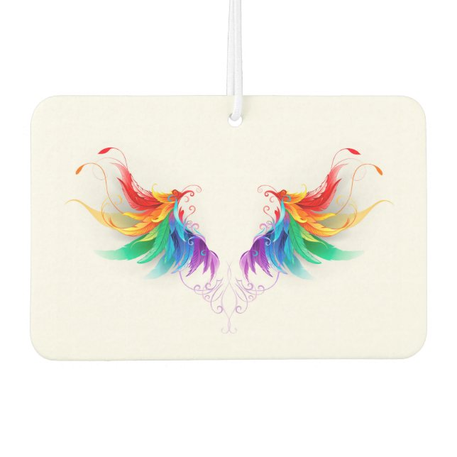 Fluffy Rainbow Wings Autolufterfrischer (Vorderseite)