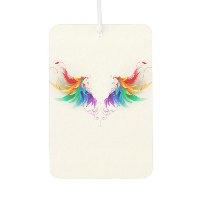 Fluffy Rainbow Wings Autolufterfrischer (Vorderseite)
