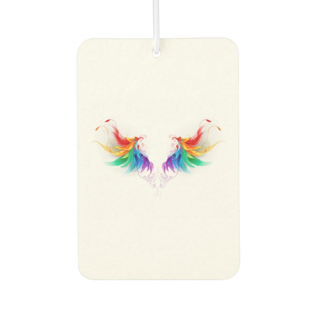 Fluffy Rainbow Wings Autolufterfrischer (Vorderseite)
