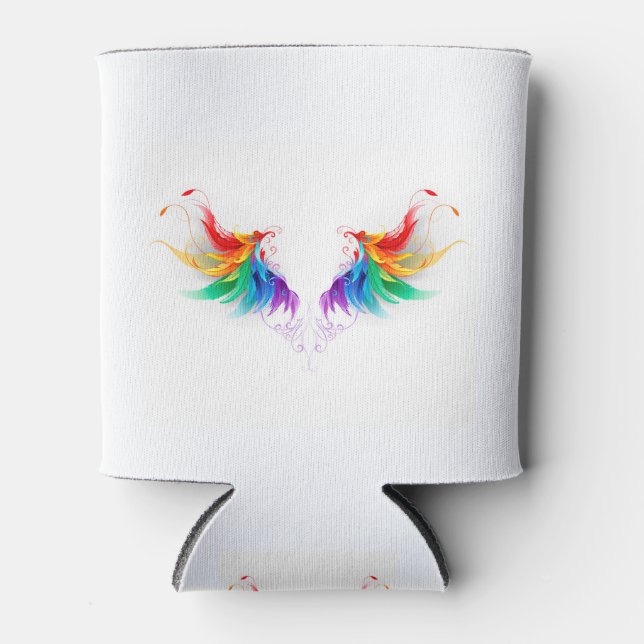 Fluffy Rainbow Wings Dosenkühler (Vorderseite)