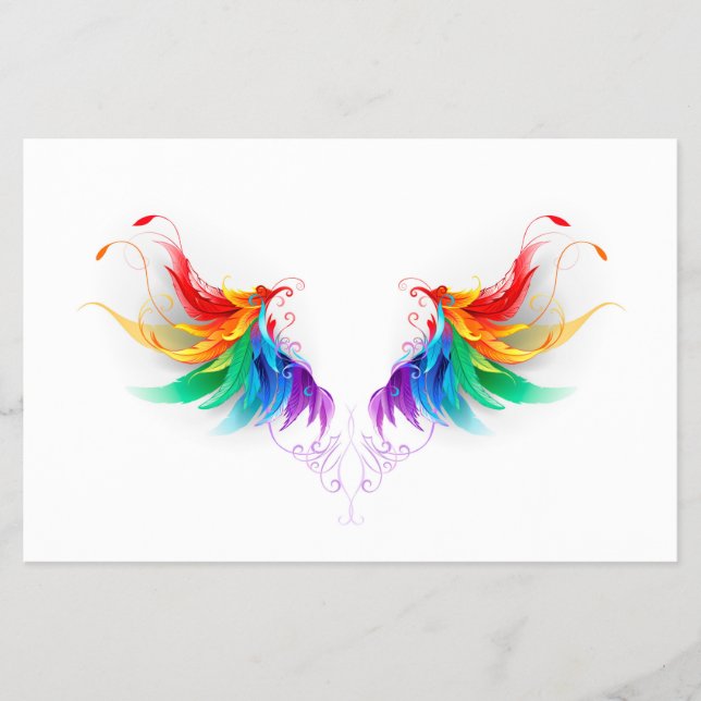 Fluffy Rainbow Wings Flyer (Vorne)