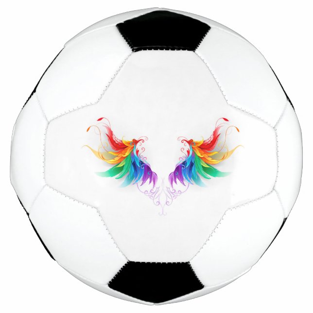 Fluffy Rainbow Wings Fußball (Vorderseite)