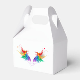 Fluffy Rainbow Wings Geschenkschachtel