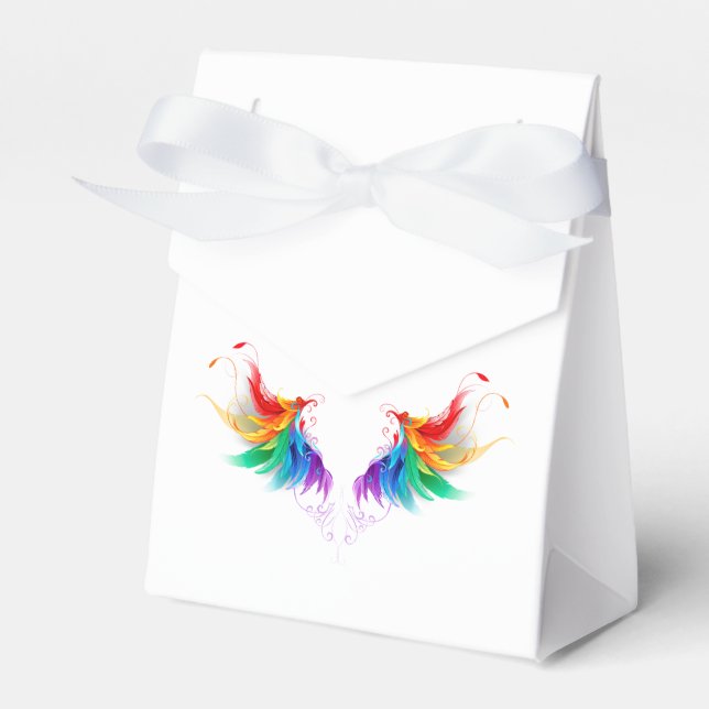 Fluffy Rainbow Wings Geschenkschachtel (Vorderseite)