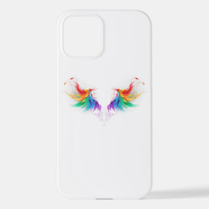 Fluffy Rainbow Wings iPhone 12 Hülle