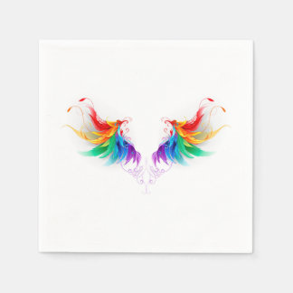 Fluffy Rainbow Wings Serviette