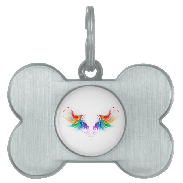 Fluffy Rainbow Wings Tiermarke (Vorderseite)