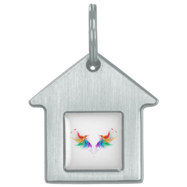 Fluffy Rainbow Wings Tiermarke (Vorderseite)