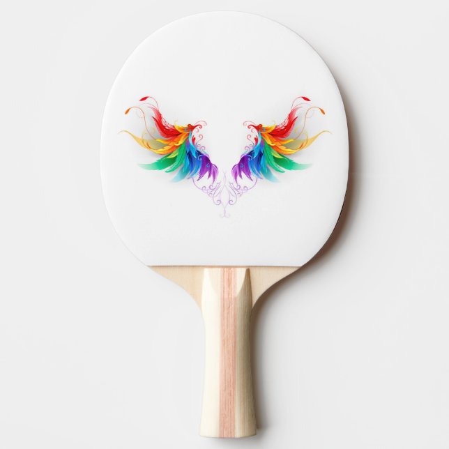 Fluffy Rainbow Wings Tischtennis Schläger (Vorderseite)