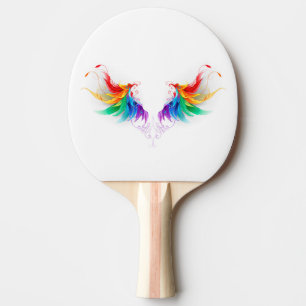 Fluffy Rainbow Wings Tischtennis Schläger